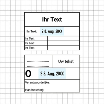 Kontierungsstempel mit Datum - editierbar