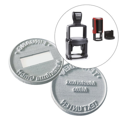 Ersatz-Textplatten Trodat Rundstempel