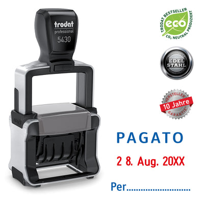 trodat-5430-datum-pagato